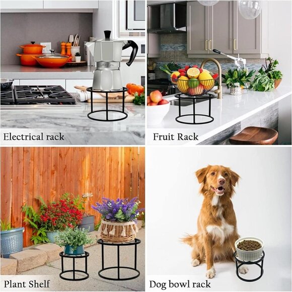 NEW Metal Plant Stands for Outdoor Indoor, 4-Pack Flower Pot Stands - Picture 4 of 8